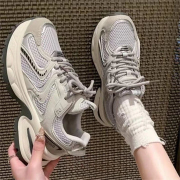 Xajzpa Women's Luxary Sneakers 2025 Mesh Breathable Shoes for Women Sports Running Casual Ladies Fitness Vulcanize Shoes Baskets